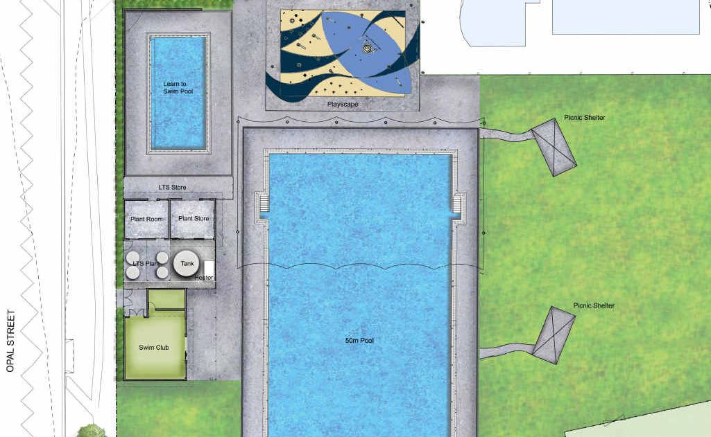 The new plans for the Emerald Aquatic Centre upgrades. The new plans for the Emerald Aquatic Centre upgrades.